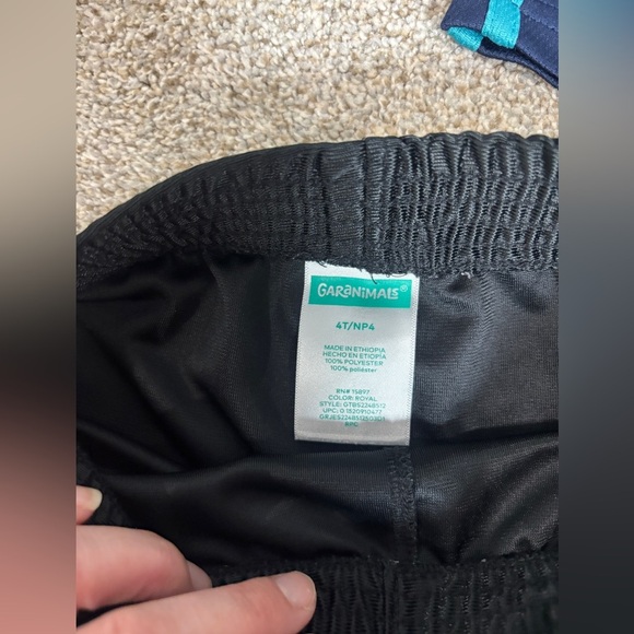 Lot of 4T athletic shorts basketball shorts Nike black blue toddler boy - Picture 5 of 6